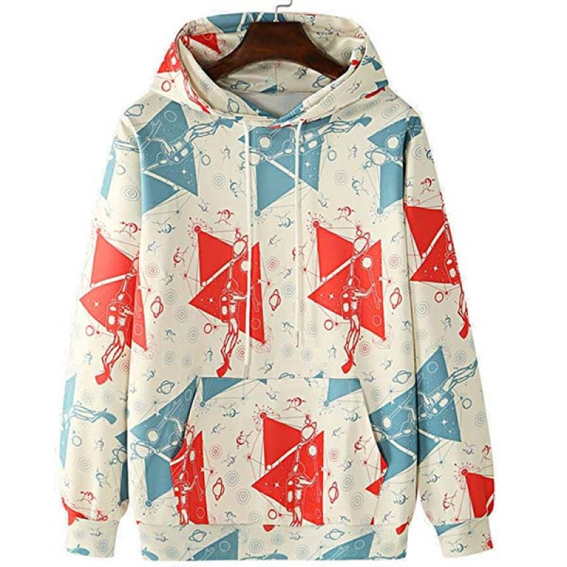 Men  Unisex Stylish Latest Printed Pullover Cotton Hooded Hoodies Sweatshirt